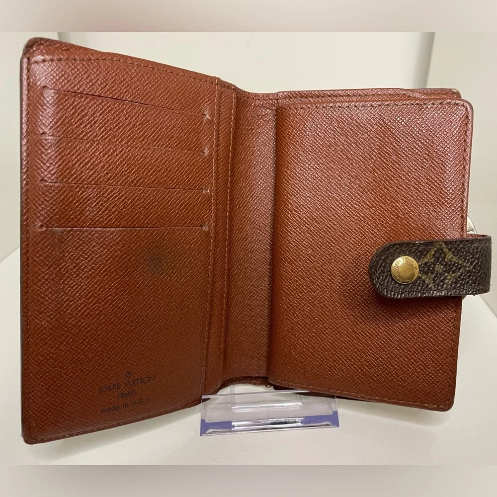 Louis Vuitton Vintage Monogram Canvas Kisslock French Wallet